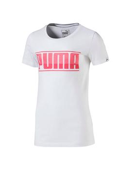 Camiseta Niña Puma Style Graphic Tee Peach White